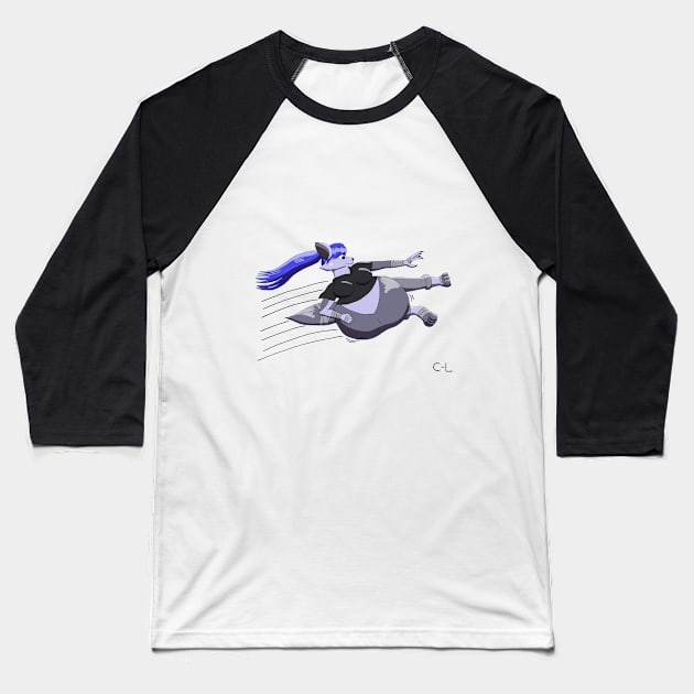 Flying Kick Baseball T-Shirt by Cyborg-Lucario